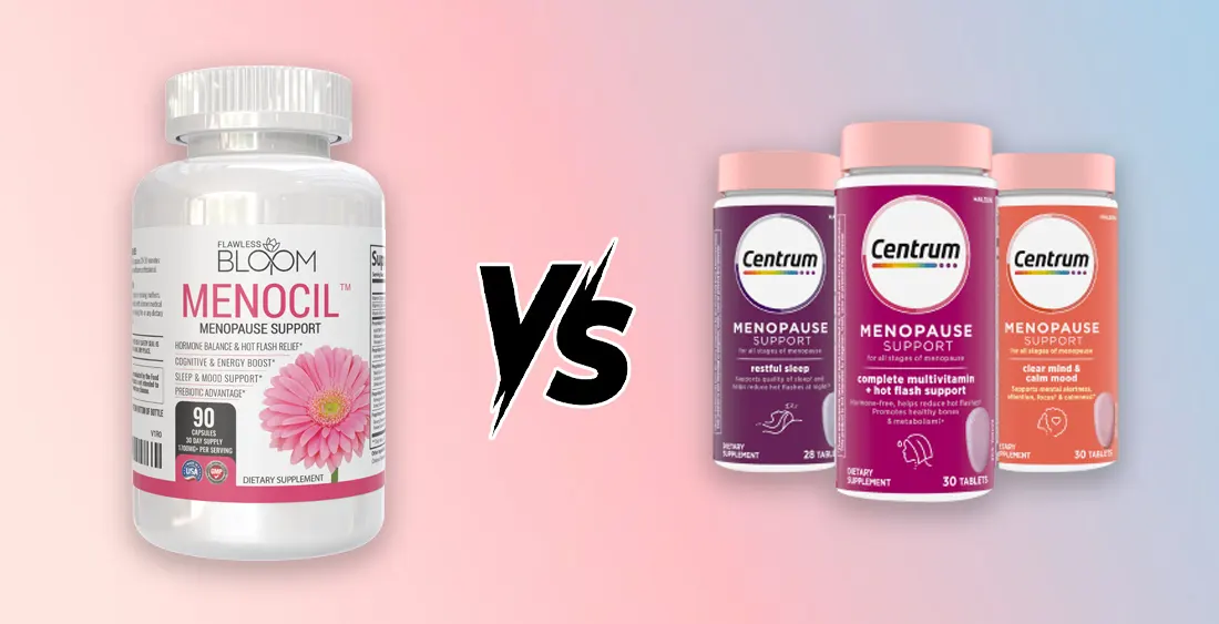 Menocil vs Centrum Menopause Support